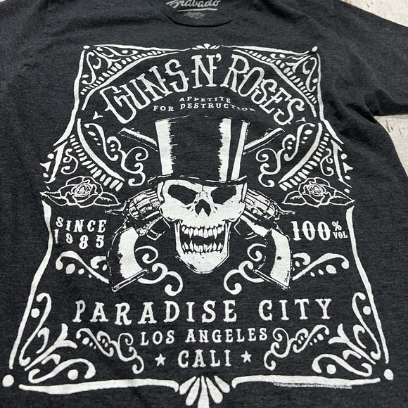 Guns N' Roses Heavy Metal Rock n Roll Music Retro Tee Top Shirt - Picture 3 of 4